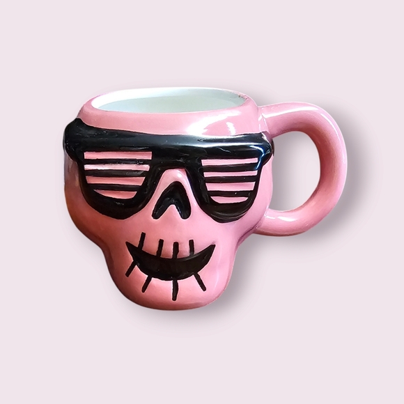 Other - NWT SKELETON PINK CERAMIC MUG